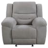 Gilson Chenille Upholstered Glider Recliner Chair in Grey by Coaster - COA-602553 - Image 5 of 0