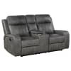 Raelynn Upholstered Motion Reclining Loveseat in Grey Finish by Coaster - 603192 - Image 1 of 0