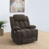 Houston Upholstered Power Lift Recliner Chair in Dark Brown by Coaster - COA-603233P - Image 2 of 0