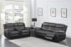 Saybrook 2 Piece Power Reclining Living Room Set in Charcoal / Black Performance Microfiber by Coaster - 609144P-SET - Image 2 of 0