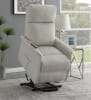 Beige Performance Fabric Power Lift Recliner by Coaster - 609407P - Image 1 of 0
