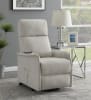 Beige Performance Fabric Power Lift Recliner by Coaster - 609407P - Image 4 of 0