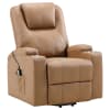 Armstrong Upholstered Power Lift Massage Recliner in Camel by Coaster - COA-609476P - Image 1 of 0