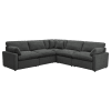 Collins 5 Piece Modular Power Reclining Sectional Sofa in Dark Grey by Coaster - COA-609530P - Image 3 of 0