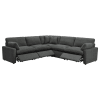 Collins 5 Piece Modular Power Reclining Sectional Sofa in Dark Grey by Coaster - COA-609530P - Image 4 of 0