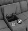 Bahrain 5 Piece Reclining Sectional in Charcoal Chenille by Coaster - 609540-05 - Image 5 of 0