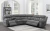 Bahrain 4 Piece Power Reclining Sectional in Charcoal Chenille by Coaster - 609540P-04 - Image 5 of 0