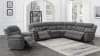 Bahrain 6 Piece Power Reclining Sectional in Charcoal Chenille by Coaster - 609540P-6 - Image 1 of 0