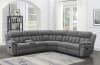 Bahrain 6 Piece Power Reclining Sectional in Charcoal Chenille by Coaster - 609540P-6 - Image 3 of 0
