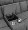 Bahrain 5 Piece Reclining Theater Seating in Charcoal Chenille by Coaster - 609541T - Image 5 of 0