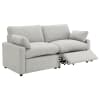 Collins Upholstered Modular Power Reclining Loveseat in Grey by Coaster - COA-609562P - Image 3 of 0