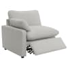 Collins Upholstered Modular Power Reclining Loveseat in Grey by Coaster - COA-609562P - Image 5 of 0