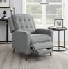 Grey Fabric Push Back Recliner by Coaster - 609567 - Image 1 of 0