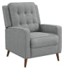 Grey Fabric Push Back Recliner by Coaster - 609567 - Image 4 of 0
