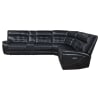 Hewitt Leather Dual Power Reclining Sectional Sofa in Black Leather by Coaster - COA-609610PP - Image 5 of 0
