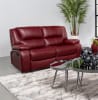 Camila Upholstered Motion Reclining Loveseat in Deep Red by Coaster - COA-610242 - Image 2 of 0
