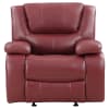 Camila Upholstered Reclining Chair in Deep Red by Coaster - COA-610243 - Image 4 of 0