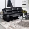 Camila Upholstered Motion Reclining Sofa in Black by Coaster - COA-610244 - Image 2 of 0