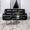 Camila 2 Piece Upholstered Motion Reclining Sofa Set in Black by Coaster - COA-610244-S - Image 2 of 0