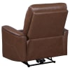 Greenfield Upholstered Power Reclining Chair in Saddle Brown by Coaster - COA-610266P - Image 5 of 0