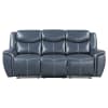 Sloane 2 Piece Upholstered Reclining Sofa Set in Blue by Coaster - COA-610271-S - Image 5 of 0