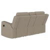 Brentwood Upholstered Motion Reclining Loveseat in Taupe by Coaster - COA-610282 - Image 5 of 0