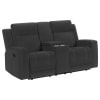 Brentwood Upholstered Motion Reclining Loveseat in Charcoal by Coaster - COA-610285 - Image 1 of 0