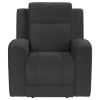 Brentwood Upholstered Reclining Chair in Charcoal by Coaster - COA-610286 - Image 3 of 0