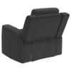 Brentwood Upholstered Reclining Chair in Charcoal by Coaster - COA-610286 - Image 5 of 0