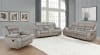 Greer Reclining Sofa with Drop Down Table in Taupe Performance Leatherette Upholstery by Coaster - 651351 - Image 4 of 0