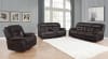 Greer 2 Piece Reclining Sofa Set in Dark Brown Performance Leatherette Upholstery by Coaster - 651354-S - Image 2 of 0
