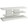 Cogswell 47"Inch 2-Shelf TV Stand in White High Gloss Finish by Coaster - COA-700824 - Image 1 of 0