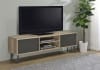 Allie 71"Inch 2-Door Wood TV Stand in Distressed Pine Finish by Coaster - COA-701076 - Image 2 of 0