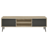 Allie 71"Inch 2-Door Wood TV Stand in Distressed Pine Finish by Coaster - COA-701076 - Image 4 of 0