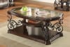 Ornate Coffee Table in Deep Merlot Finish by Coaster - 702448 - Image 2 of 0