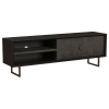 Marsden 70"Inch 2-Door Mango Wood TV Stand in Charcoal Black Finish by Coaster - COA-703003 - Image 1 of 0