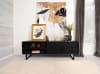 Marsden 70"Inch 2-Door Mango Wood TV Stand in Charcoal Black Finish by Coaster - COA-703003 - Image 2 of 0