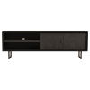 Marsden 70"Inch 2-Door Mango Wood TV Stand in Charcoal Black Finish by Coaster - COA-703003 - Image 5 of 0