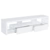 Jude 71"Inch 3-Piece TV Stand Entertainment Center in White High Gloss Finish by Coaster - COA-704251-3 - Image 4 of 0