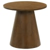 Franklin 3 Piece Round Pedestal Cocktail Table Set in Dark Brown Finish by Coaster - 706438-S3 - Image 3 of 0