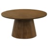 Franklin 3 Piece Round Pedestal Cocktail Table Set in Dark Brown Finish by Coaster - 706438-S3 - Image 5 of 0