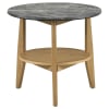 Bradley 3 Piece Round Cocktail Table Set in Grey and Natural Finish by Coaster - 706448-S3 - Image 4 of 0