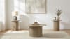 Hamlyn 3 Piece Round Cocktail Table Set in Natural Oak Finish by Coaster - 706498-S3 - Image 1 of 0