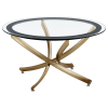 Brooke 3 Piece Round Coffee Table Set in Rose Brass/Clean and Black Finish by Coaster - COA-707888 - Image 4 of 0