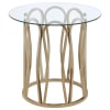 Monett 3 Piece Round Cocktail Table Set in Chocolate Chrome Finish by Coaster - 708058-S3 - Image 3 of 0