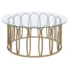 Monett 3 Piece Round Cocktail Table Set in Chocolate Chrome Finish by Coaster - 708058-S3 - Image 4 of 0