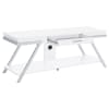 Marcia 60"Inch 1-Drawer Wood TV Stand in White High Gloss Finish by Coaster - COA-708152 - Image 1 of 0