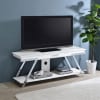 Marcia 60"Inch 1-Drawer Wood TV Stand in White High Gloss Finish by Coaster - COA-708152 - Image 2 of 0