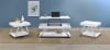 Marcia 3 Piece Lift Top Coffee Table Set in White High Gloss and Chrome Finish by Coaster - COA-708158 - Image 1 of 0