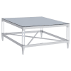 Lindley 3 Piece Square Coffee Table Set in Mirror and Chrome Finish by Coaster - COA-709728 - Image 3 of 0